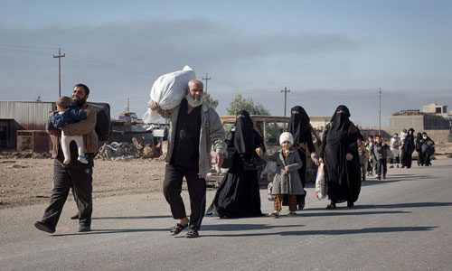 Chiến dịch đánh IS ở Mosul: Dòng người ào ào chạy tị nạn