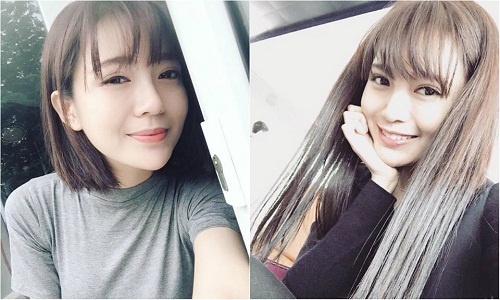 Hot girl fan MU Tú Linh khác lạ với mái tóc dài