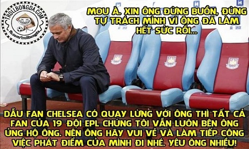 Ảnh chế bóng đá: Fan gửi thư an ủi HLV Mourinho