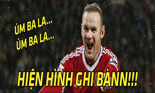 Ảnh chế bóng đá: Rooney hiện hình để khỏi bị “đá đít“