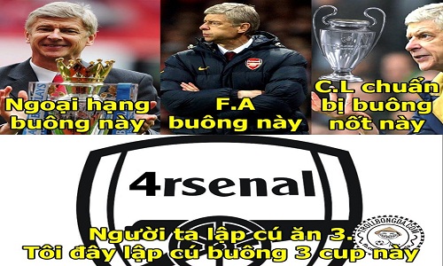 Ảnh chế bóng đá: Arsenal lại rơi tự do