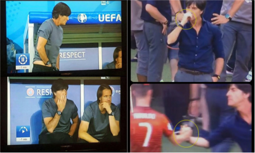 Phát ngượng với những hành động "lạ" của HLV Joachim Loew