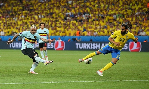 Ảnh Euro 2016 Thụy Điển 0-1 Bỉ: Điểm sáng Nainggolan