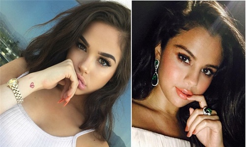 Thiếu nữ 18 tuổi giống Selena Gomez đến từng centimet