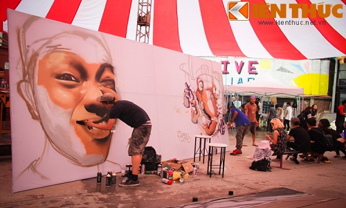 Graffiti Festival 2016 thu hút giới trẻ yêu nghệ thuật đường phố