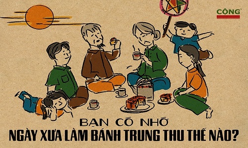 Thú vị bộ ảnh về chiếc bánh trung thu cổ truyền