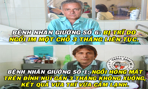 Ảnh chế bóng đá: MU và Chelsea mắc "bệnh nan y"