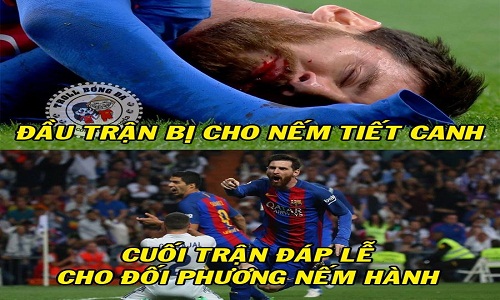 Ảnh chế bóng đá: Một lần nữa Ronaldo "hôm hận" vì Messi