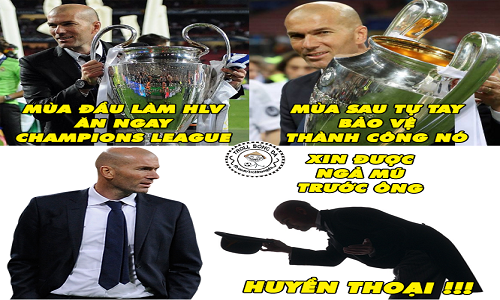 Ảnh chế bóng đá: Zidane khiến cả thế giới bái phục