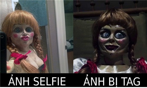 Chết cười với ảnh chế búp bê ma Annabelle dùng camera 360