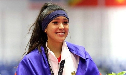 Hot girl Taekwondo đẹp nao lòng khiến khán giả SEA Games phát sốt