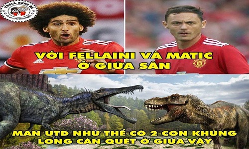 Ảnh chế bóng đá: Fellaini và Matic quái vật tuyến giữa M.U