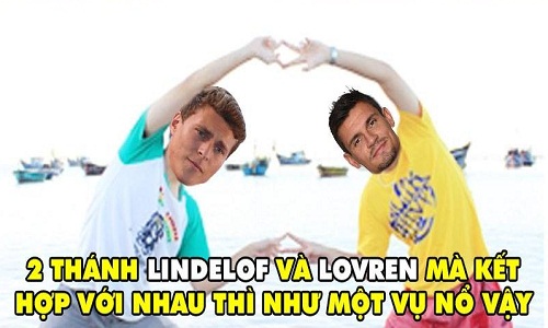 Ảnh chế bóng đá: Cặp đôi Lindelof - Lovren thi nhau "bóp" đồng đội