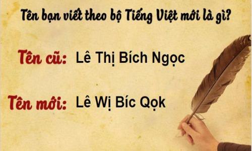 Nực cười những tên người được viết theo kiểu chuyển đổi tiếng Việt