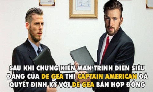 Ảnh chế bóng đá: De Gea gia nhập biệt đội siêu anh hùng