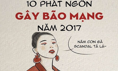 10 phát ngôn gây sốc mạng xã hội năm 2017