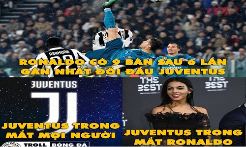 Ảnh chế bóng đá: Ronaldo sinh ra để đánh bại Juventus