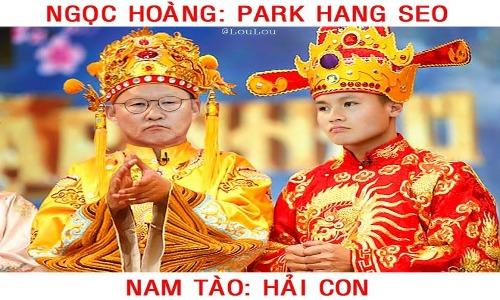 Cười té ghế với ảnh chế cầu thủ đội tuyển Việt Nam đóng Táo quân