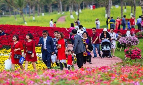 Lễ hội hoa xuân Ecopark: Không hợp gia đình trẻ nhỏ, giá cả đắt “chát“