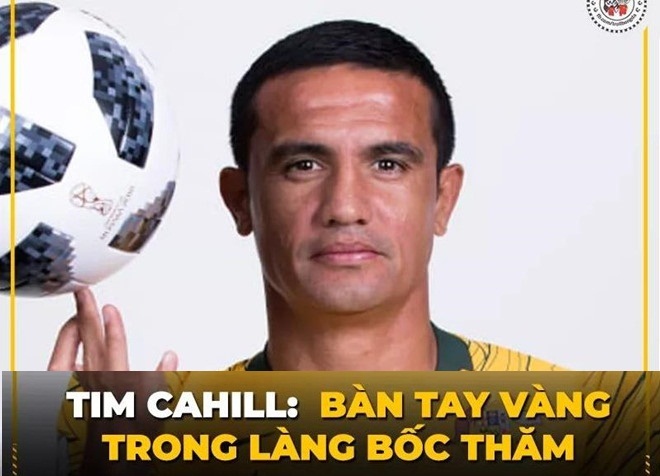 Chết cười "biệt danh mới" của Tim Cahill sau lễ bốc thăm VL World Cup