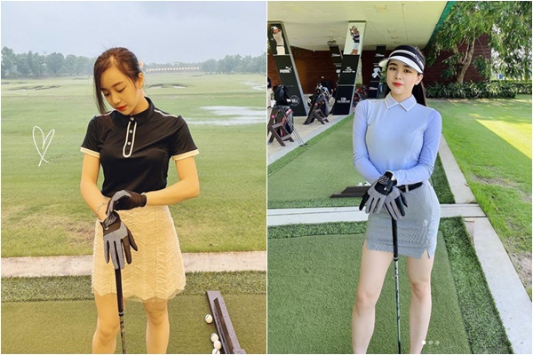 Gia nhập dàn hot girl chơi golf, Nhã Tiên nhận đủ nhận xét