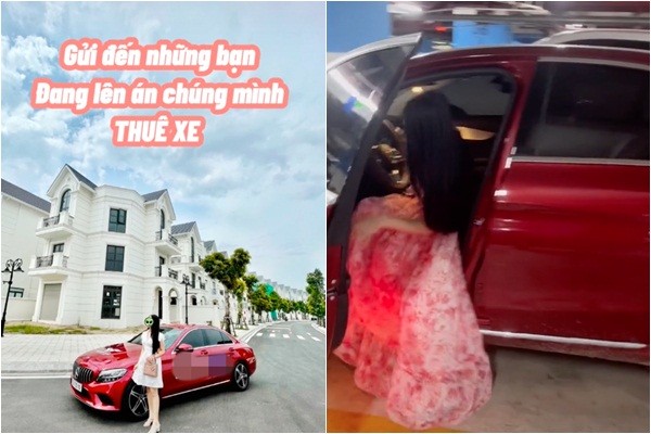 Bị bóc mẽ thuê xe "phông bạt", "hot girl tài chính" phản pháo