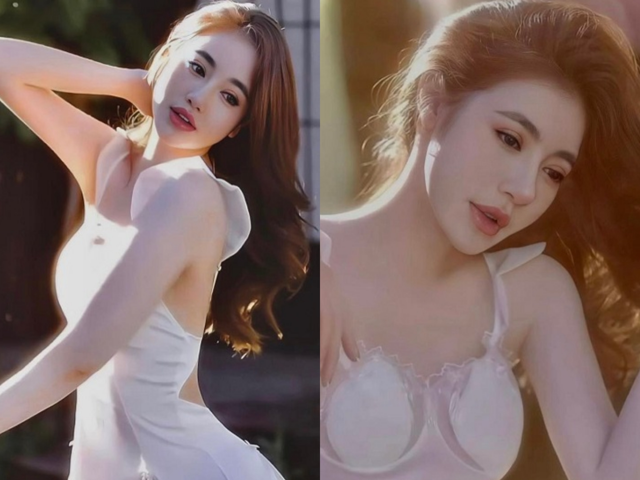 Elly Trận "mặn mà" body đâu ra đó trong những bộ đồ ngủ