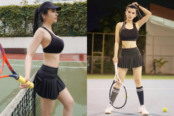 Nữ MC thể thao xứ Vạn Đảo diện đồ đánh tennis bốc lửa