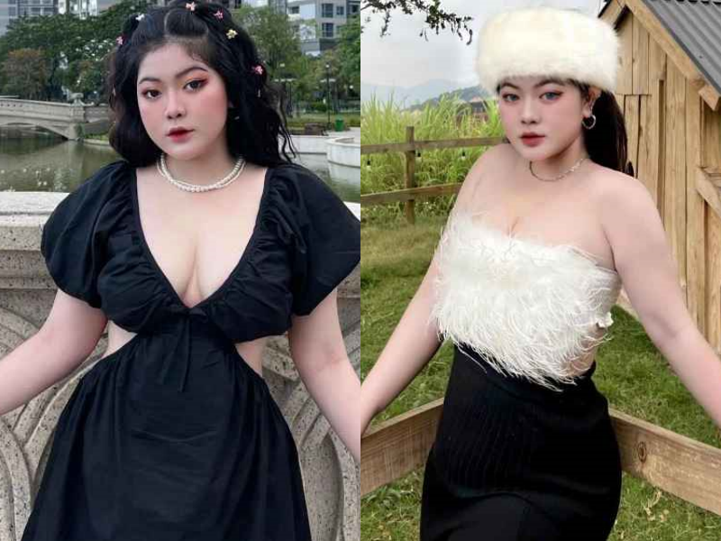 Cô béo Kiên Giang tự tin khoe đường cong nảy nở