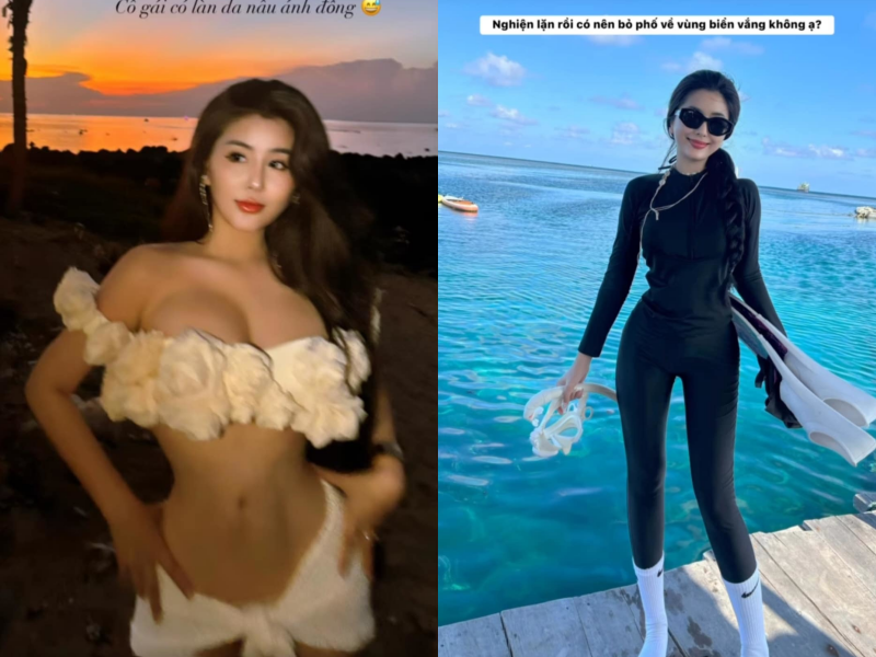 “Hot girl áo dài” Sài thành “nghiện biển”, ảnh check in bạt ngàn