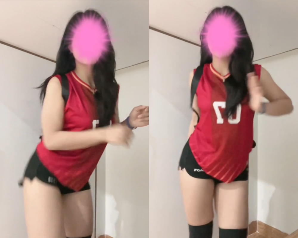 Hot girl bóng chuyền có ngoại hình nóng bỏng nhảy TikTok "cực cháy"