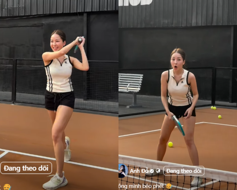 Hot girl Trâm Anh khoe dáng nuột nà trên sân Pickleball