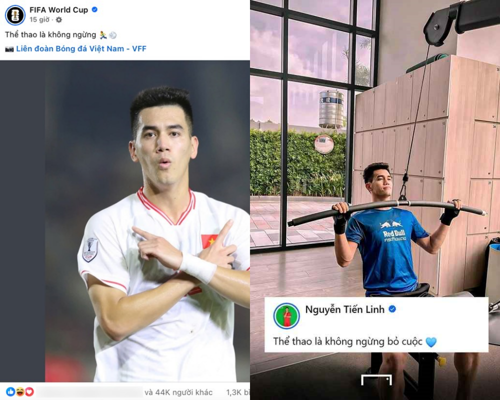 Fanpage FIFA World Cup đăng bài "troll" Tiến Linh trước bán kết AFF Cup