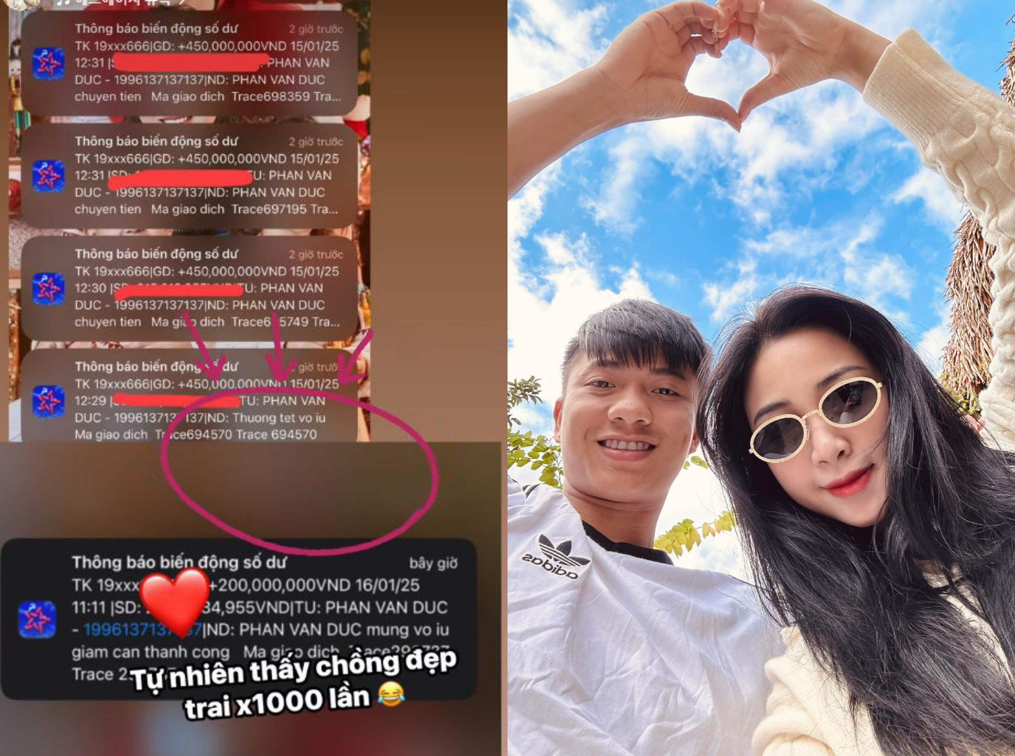 "Cô chủ khách sạn" khoe được chồng thưởng Tết "đậm", netizen xin vía