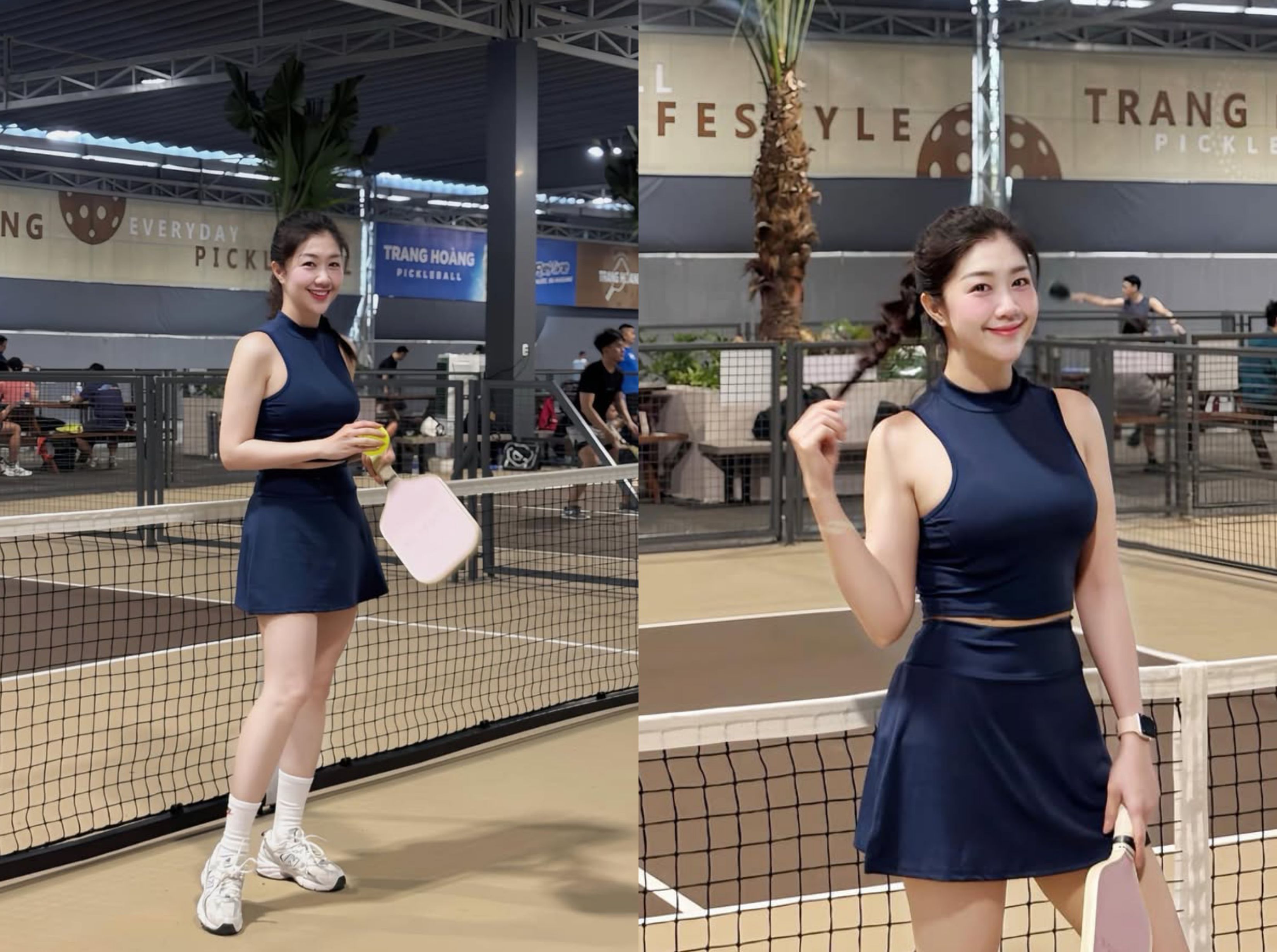 Nữ tiếp viên trưởng của Vietnam Airlines gia nhập pickleball sau lấy chồng