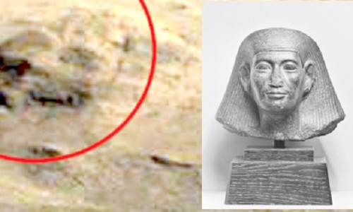 Sửng sốt gương mặt như Ai Cập cổ đại trên sao Hỏa