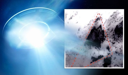 Vật thể to ngang hòn đảo nghi UFO trồi lên từ Thái Bình Dương?