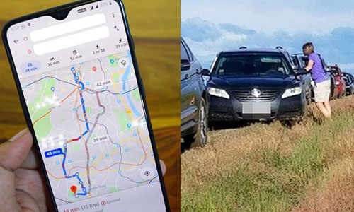 Nhờ Google Maps chỉ đường, hàng trăm lái xe mắc kẹt