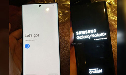 Hình ảnh đầu tiên của Samsung Galaxy Note10 lộ diện