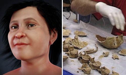 Hé lộ khuôn mặt người phụ nữ cổ xưa sống cách đây 13.600 năm