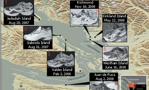 Bí ẩn 14 bàn chân mang giày thể thao trôi dạt vào bờ biển hơn 10 năm qua