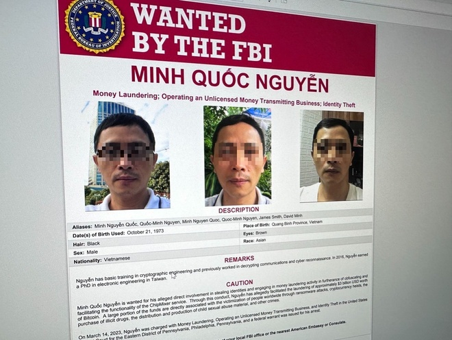 TS Minh Quốc Nguyễn bị FBI truy nã vì rửa Bitcoin 3 tỉ USD