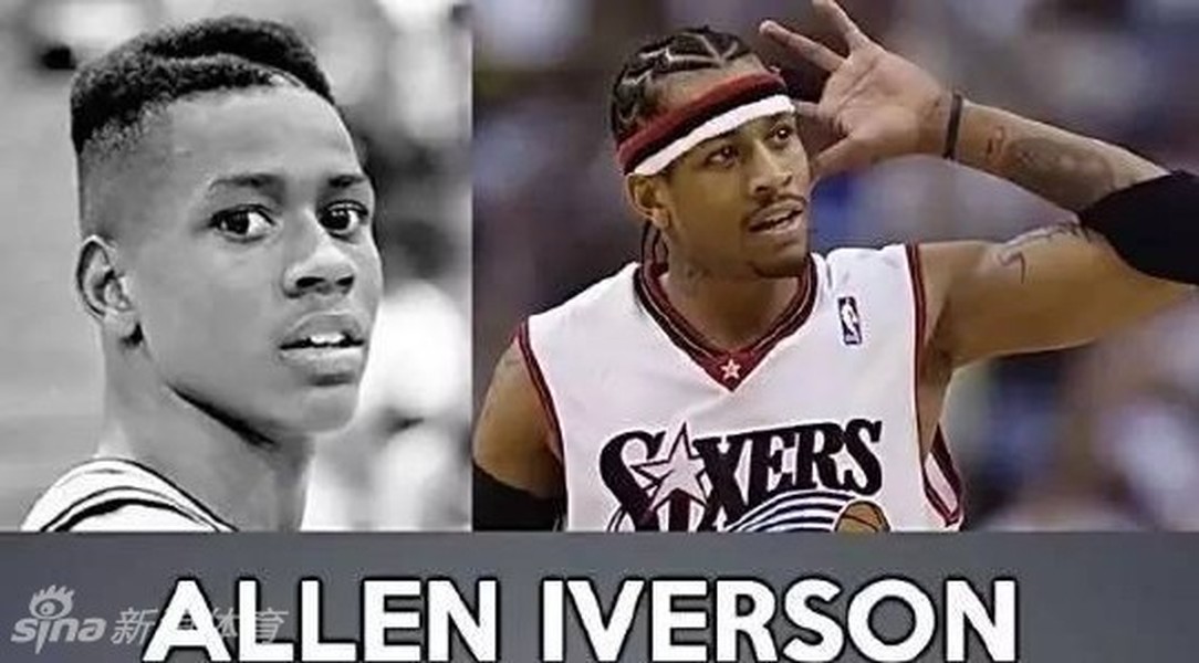  Siêu sao bóng rổ Allen Iverson hiện thi đấu cho đội Sixers tại giải nhà nghề Mỹ. Ảnh: Sina.