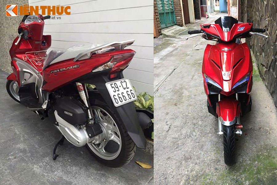 Chiếc  xe ga Honda Air Blade mang biển kiểm soát TP HCM "ngũ quý 6" hiện đang được một người chuyên sưu tầm xe máy độc, rao bán trên mạng xã hội khiến nhiều người phải giật mình bởi mức giá. Cụ thể chủ nhân của chiếc xe này "thét giá" bán của chiếc xe lên đến hơn 200 triệu đồng.