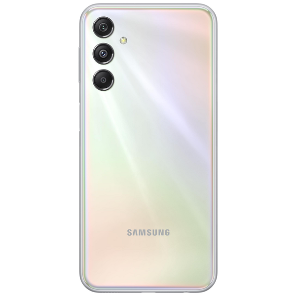 1. Samsung Galaxy M34 5G: Chiếc smartphone 5G này có phiên bản màu hồng ánh trắng đẹp và chuyển màu.