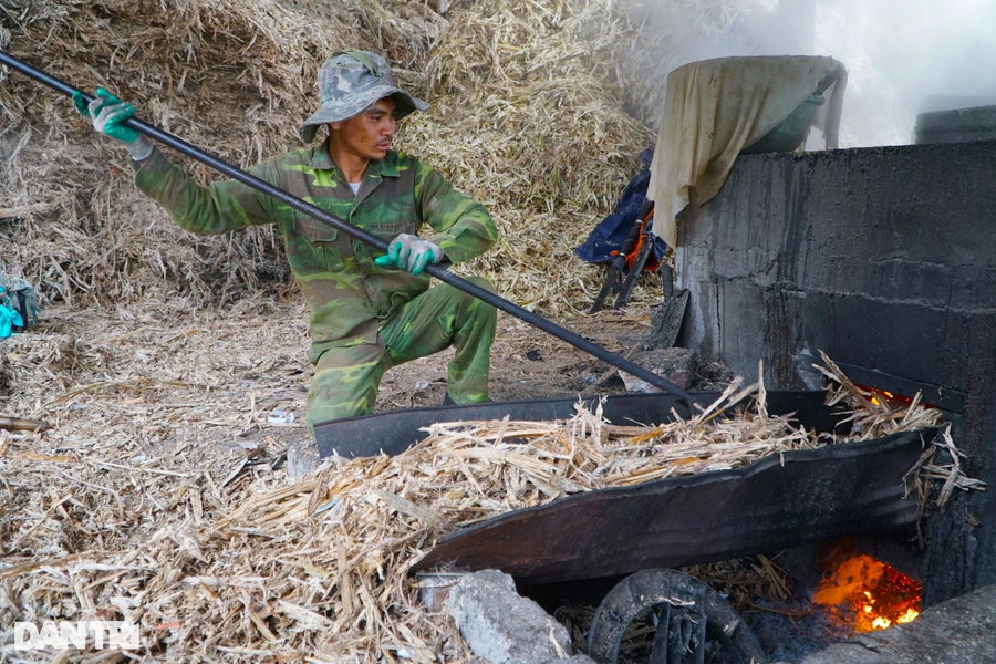 Cuối tháng 11 âm lịch, lò nấu mật mía của gia đình ông Nguyễn Văn Vinh (thị trấn Kim Tân, huyện Thạch Thành, tỉnh Thanh Hóa) đỏ lửa cả ngày lẫn đêm. Ông Vinh cho biết, đây là vụ cao điểm trong năm, vì vậy công suất được tăng lên để kịp phục vụ người dân dịp tết Nguyên đán.