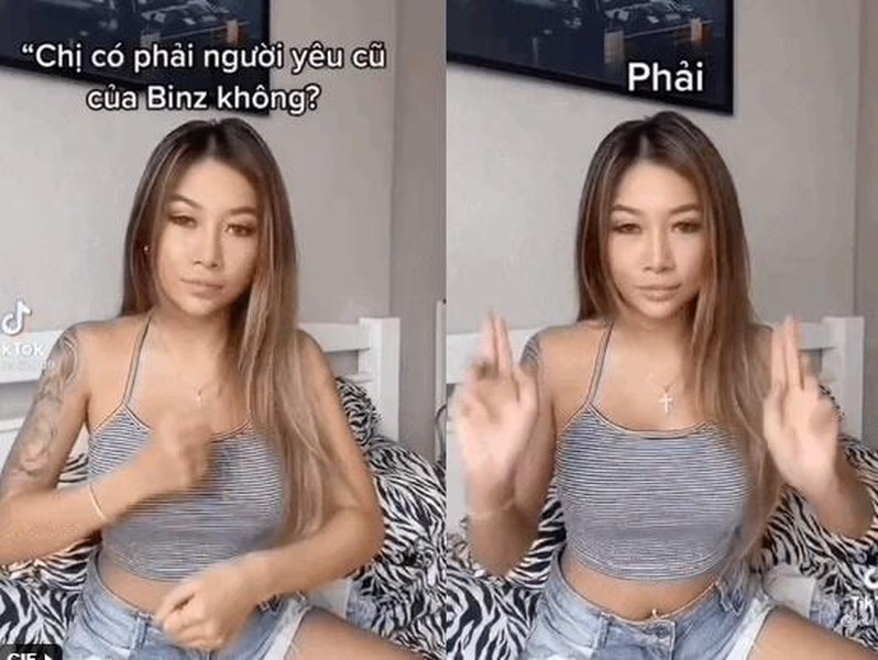 Mới đây, một gái xinh cá tính trên TikTok đã làm một đoạn video mang tính "cà khịa" khi nhận được câu hỏi khá thường xuyên của cư dân mạng rằng: "Bạn có phải người yêu cũ  Binz không?".