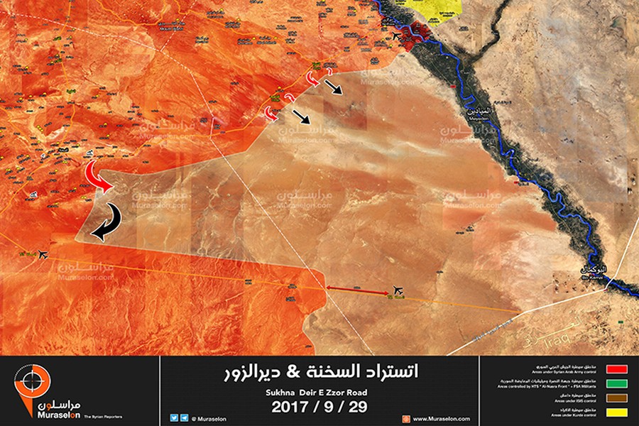 Ngay sau khi giải phóng một phần tỉnh Deir Ezzor và thành phố cùng tên khỏi sự vây hãm của IS trong suốt ba năm qua, Quân đội Nga đã hỗ trợ tối đa cho Quân đội chính phủ Syria vượt sông Euphrates giải phóng các vùng còn lại của Deir Ezzor. Nhằm tạo thế. Và để làm được điều đó họ cần tới các phương tiện cơ giới chuyên dụng. Nguồn ảnh: Jane’s