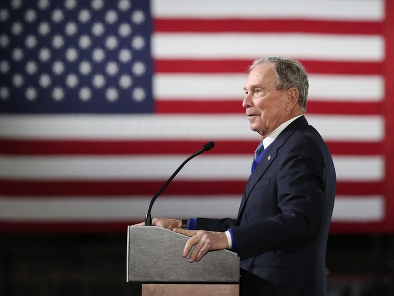  Michael Bloomberg là ứng viên tổng thống giàu nhất lịch sử Mỹ với khối tài sản hiện trị giá 55,4 tỷ USD. Ảnh: Getty.