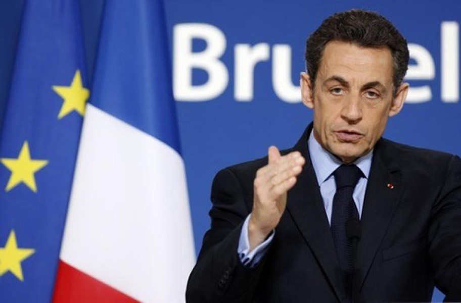 Theo Reuters, ngày 20/3, cảnh sát đã bắt giữ  cựu Tổng thống Pháp Nicolas Sarkozy để điều tra về bê bối tài chính liên quan đến các khoản tiền từ Libya được sử dụng trong chiến dịch tranh cử năm 2007 của ông Sarkozy. Ảnh: Reuters.